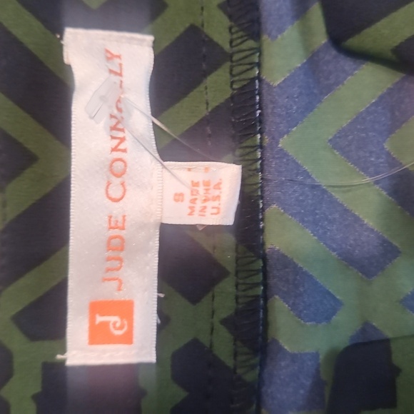 Jude Connally Megan Dress Garden Lattice Navy Loden Size S NWT - Picture 2 of 6